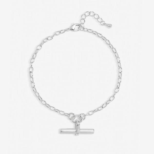 Inicio Sterling Silver T-Bar Bracelet - Gift Pouch