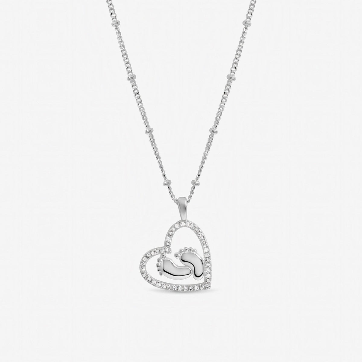 Inicio Sterling Silver New Baby Pendant - Gift Pouch
