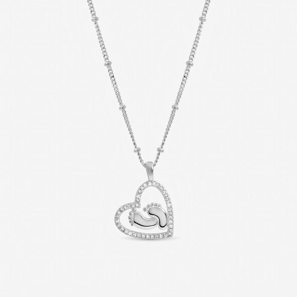 Inicio Sterling Silver New Baby Pendant - Gift Pouch