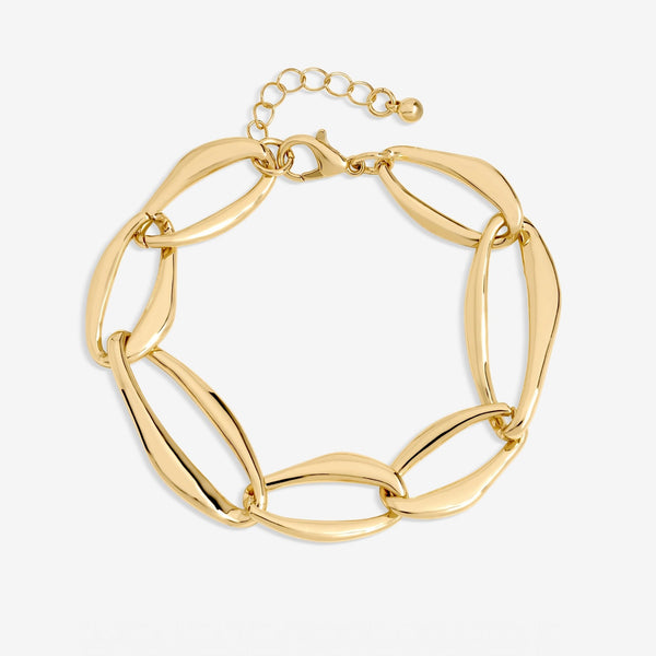 Mood Gold Plated Large Link Chain Bracelet