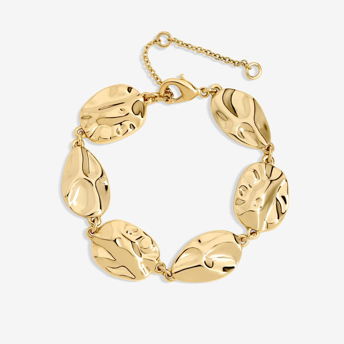 Mood Gold Polished Molten Bracelet