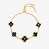 Mood Jet Clover Multi Row Bracelet