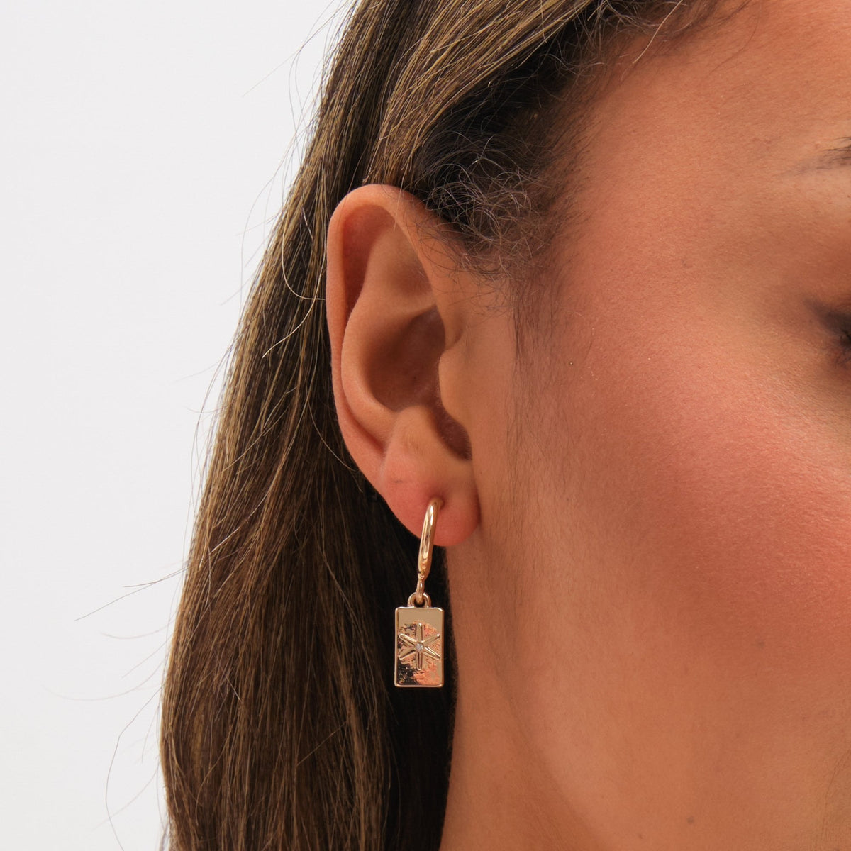 Mood Gold Plated Heart Charm Earrings - Pack of 3