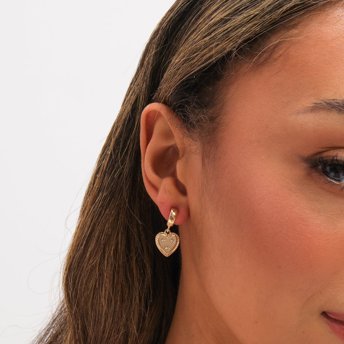 Mood Gold Plated Charm Pearl Earrings - Pack of