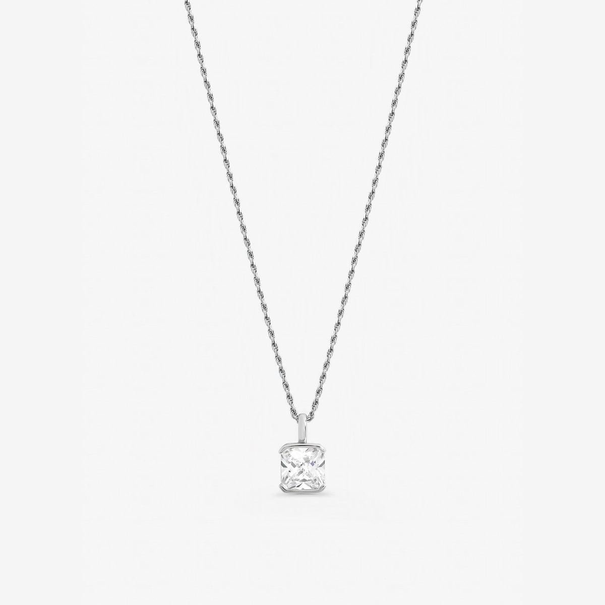 Inicio Sterling Silver Cushion Pendant - Gift Pouch