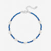 Inicio Sterling Silver Lapis And Pearl Bracelet - Gift Pouch