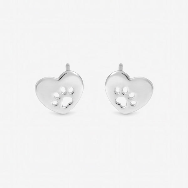 Inicio Sterling Silver Pawprint Studs - Gift Pouch