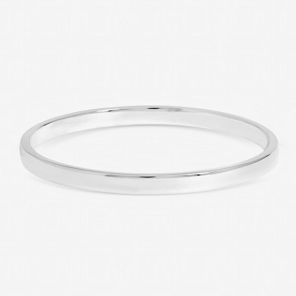Inicio Sterling Silver Polished Bangle - Gift Pouch