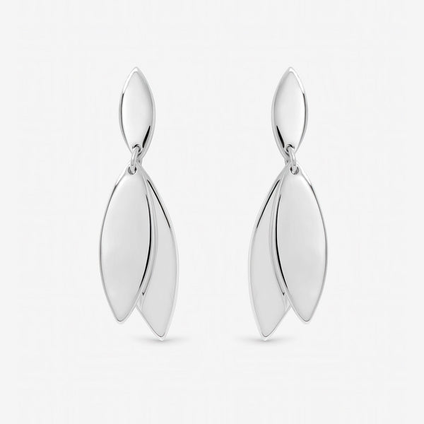 Inicio Sterling Silver Polished Double Drop Earrings