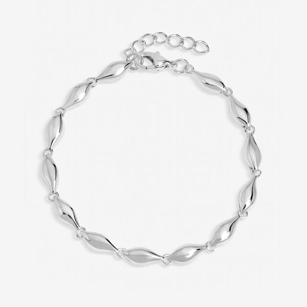 Inicio Sterling Silver Polished Wave Bracelet - Gift Pouch