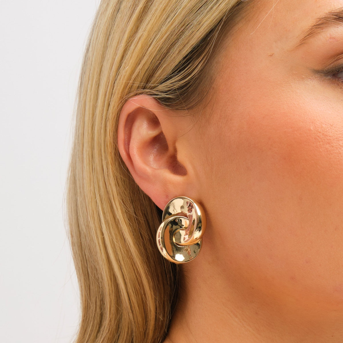 Mood Gold Plated Knotted Earrings