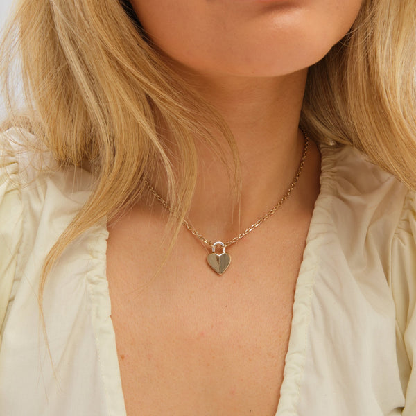 Inicio Two Tone Heart Pendant - Gift Pouch