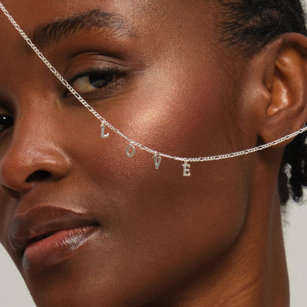 Inicio Sterling Silver Love Necklace - Gift Pouch