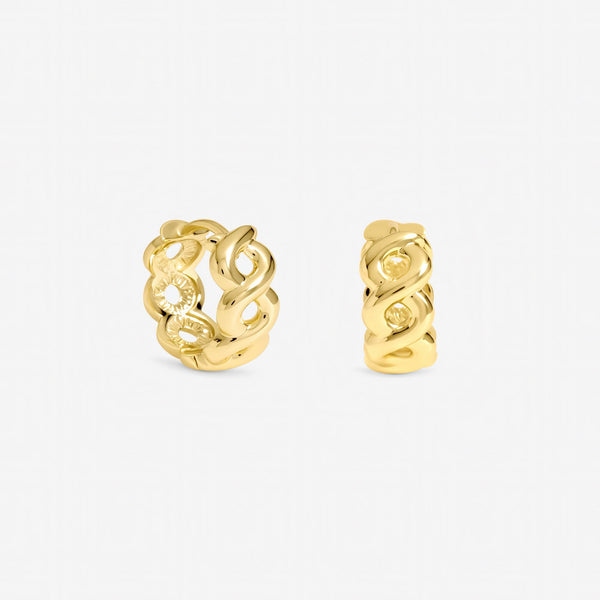 Jon Richard Gold Plated Infinity Hoop Earrings