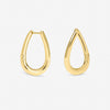 Jon Richard Gold Plated Twist Hoop Earrings