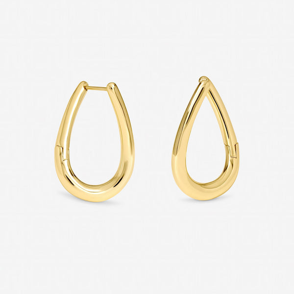 Jon Richard Gold Plated Twist Hoop Earrings
