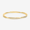 Jon Richard Gold Plated and Pave Twist Bangle