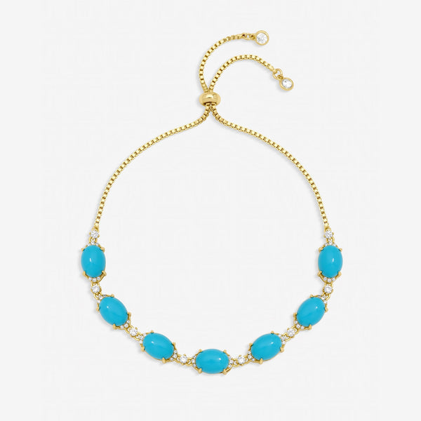 Jon Richard Gold Plated and Turquoise Stone Bracelet