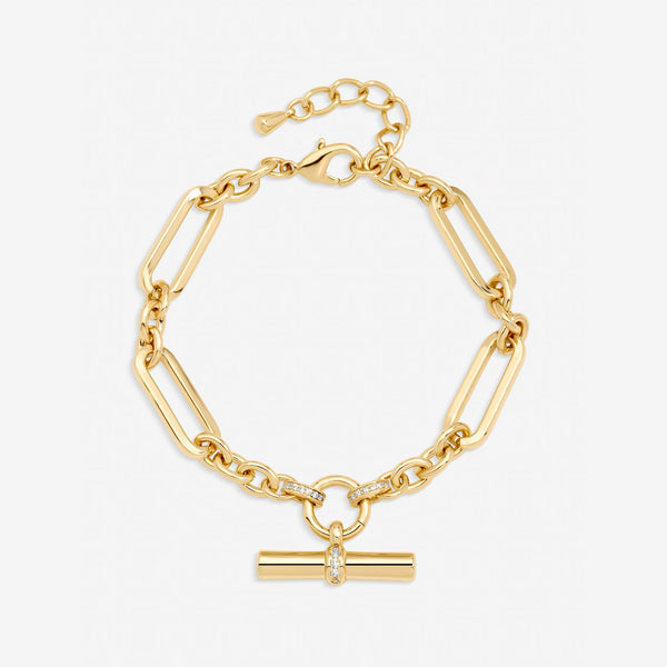 Jon Richard Gold Plated Luxe T-Bar Bracelet