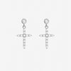 Jon Richard Rhodium Plated Cubic Zirconia Earrings