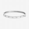 Jon Richard Silver Plated and Crystal Heart Bangle