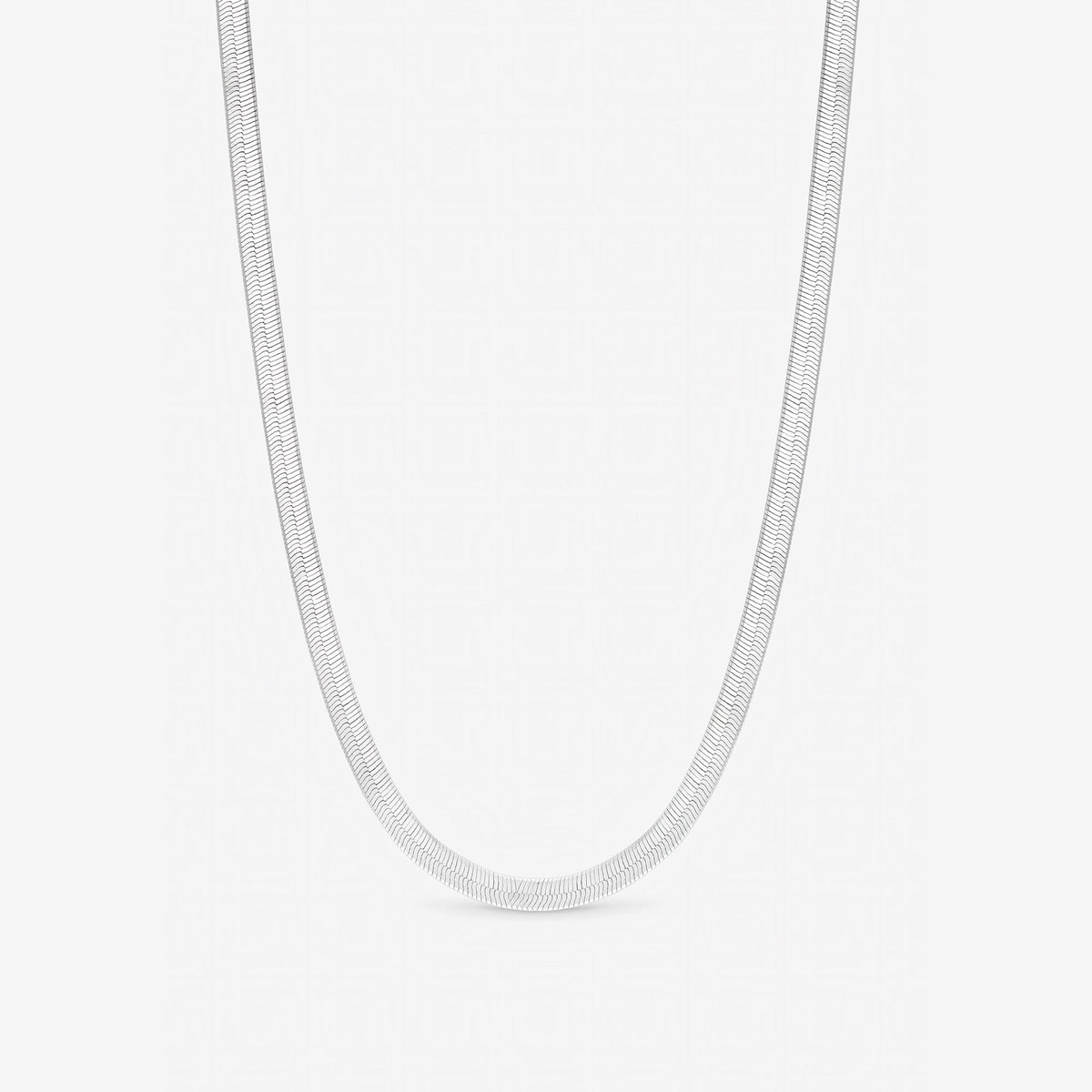 Inicio Sterling Silver Snake Chain Necklace - Gift Pouch