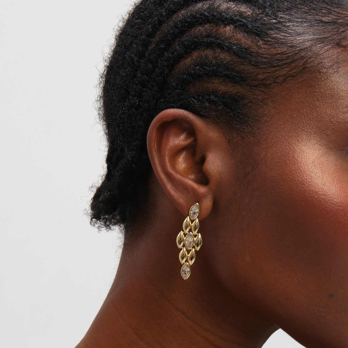 Jon Richard Gold Plated and Crystal Earrings
