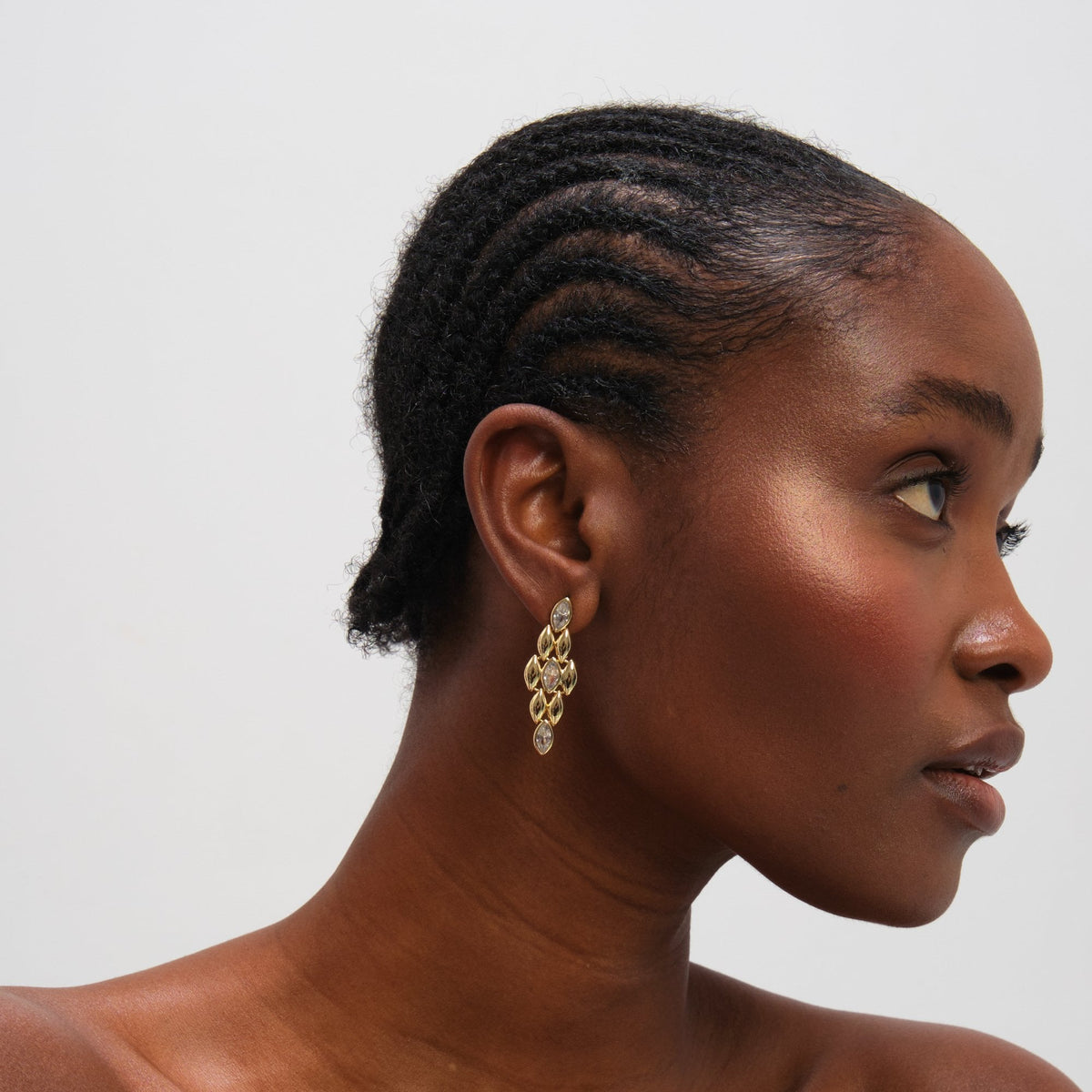 Jon Richard Gold Plated and Crystal Earrings