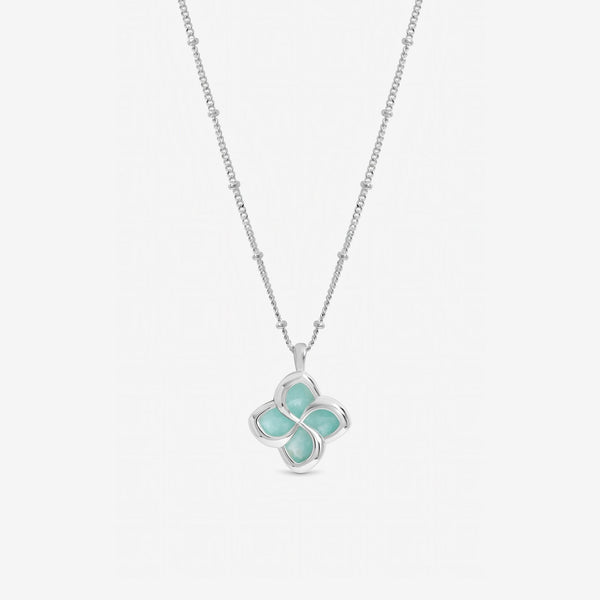 Inicio Sterling Silver Turquoise Clover Pendant - Gift Pouch