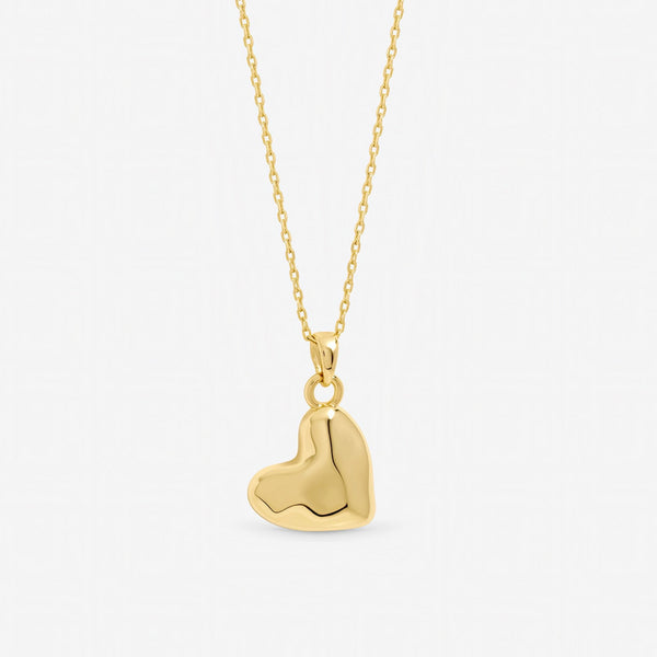 Inicio Gold Plated Molton Heart Small Pendant - Gift Pouch