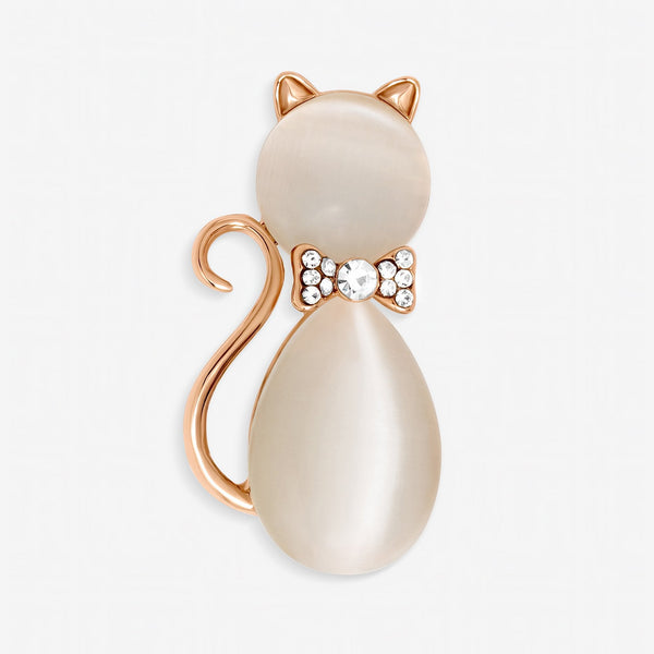 Jon Richard Crysal Cat Brooch - Gift Box