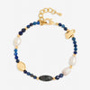 Jon Richard Lapis and Pearl Beaded Bracelet