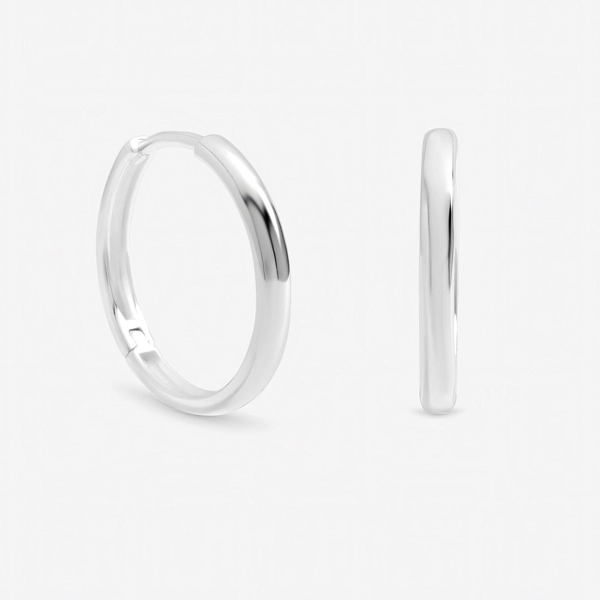 Inicio Sterling Silver Large Sleeper Hoops - Gift Pouch