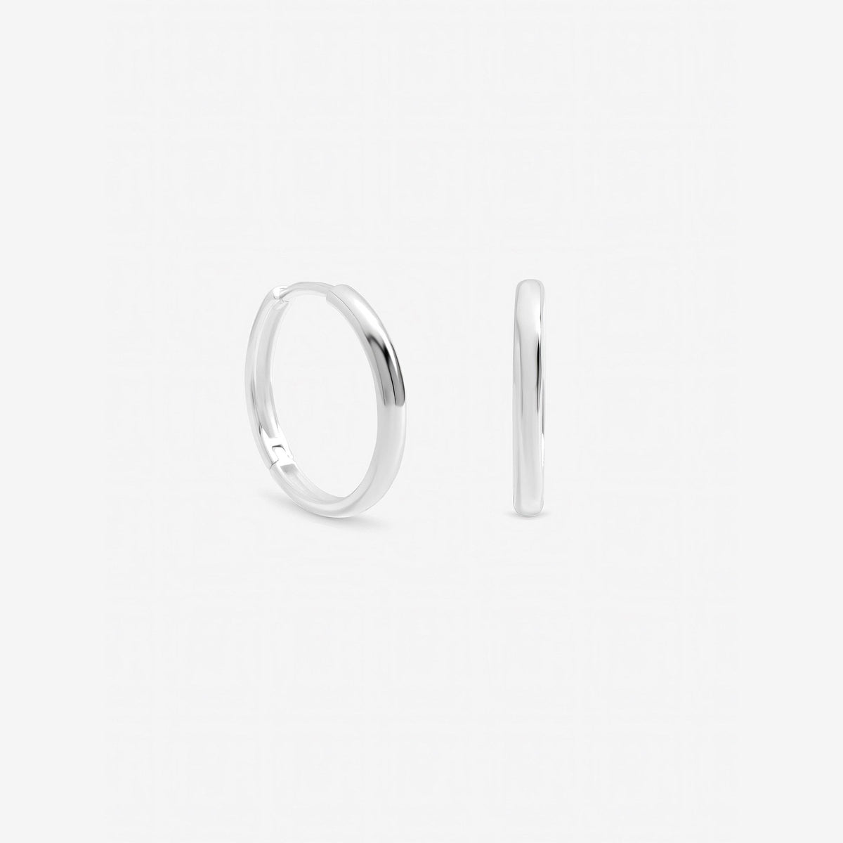 Inicio Sterling Silver Small Sleeper Hoops - Gift Pouch