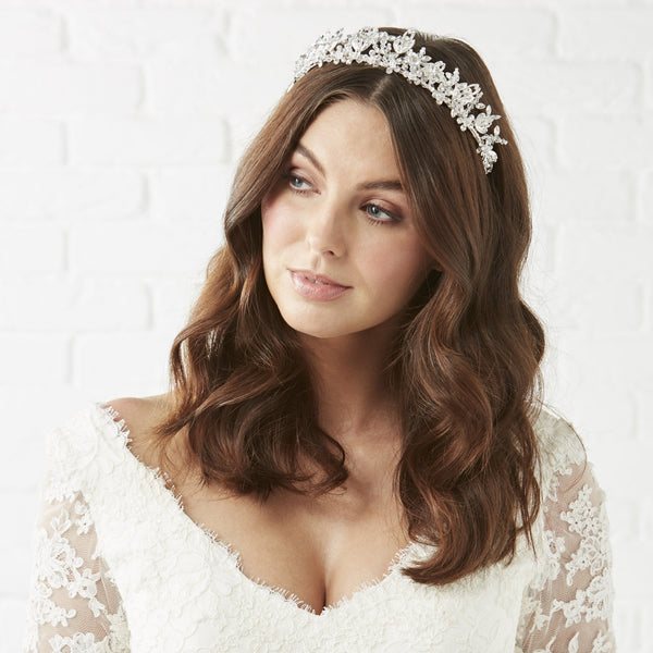 Sophia Bead and Crystal Statement Tiara