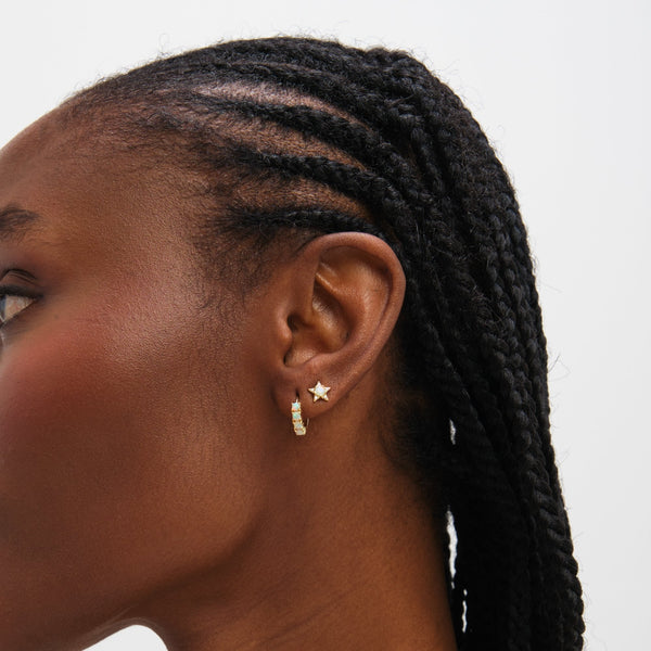 Inicio Sterling Silver Opal Earrings - Pack of 2