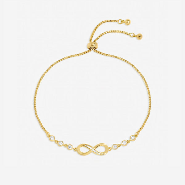 Jon Richard 18K Gold Plated Infinity Toggle Bracelet