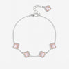 Inicio Sterling Silver Vintage Rose Clover Bracelet - Gift Pouch