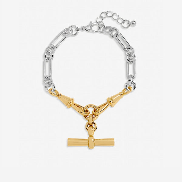 Inicio Two Tone T Bar Bracelet - Gift Pouch