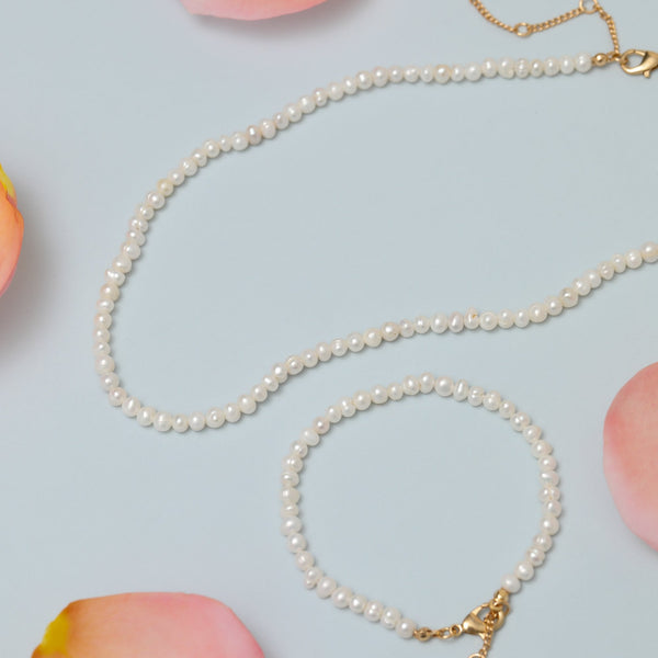 Jon Richard Gold Plated Real Freshwater Seed Pearl Bracelet