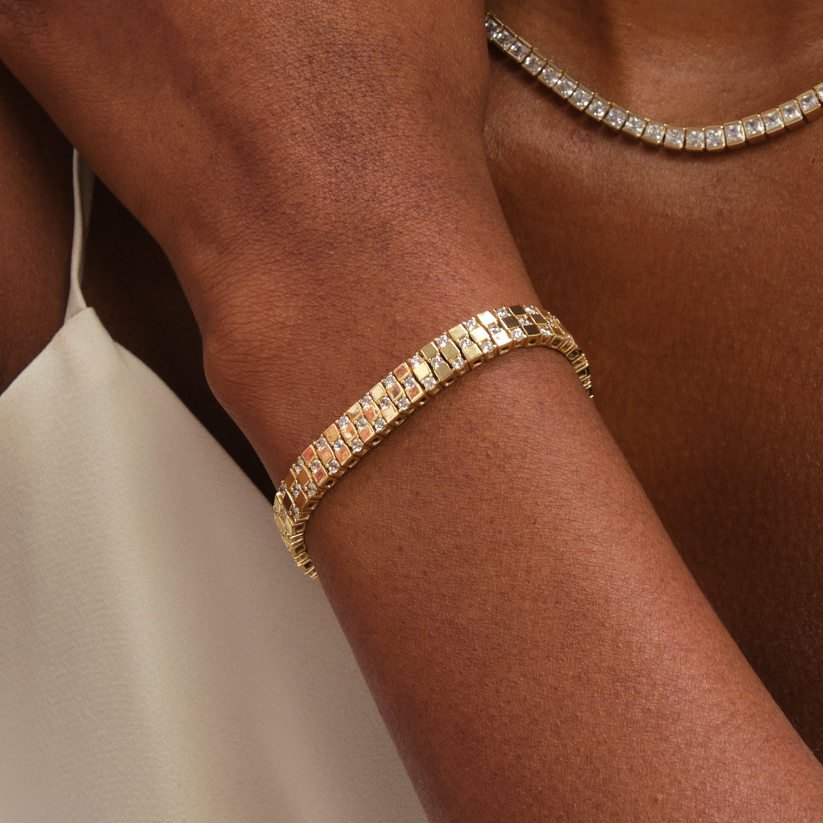Jon Richard Gold Plated and Crystal Bracelet