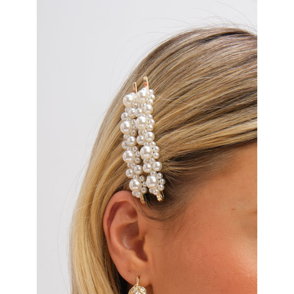 Jon Richard Gold Plated Mixed Pearl Slides - Multipack