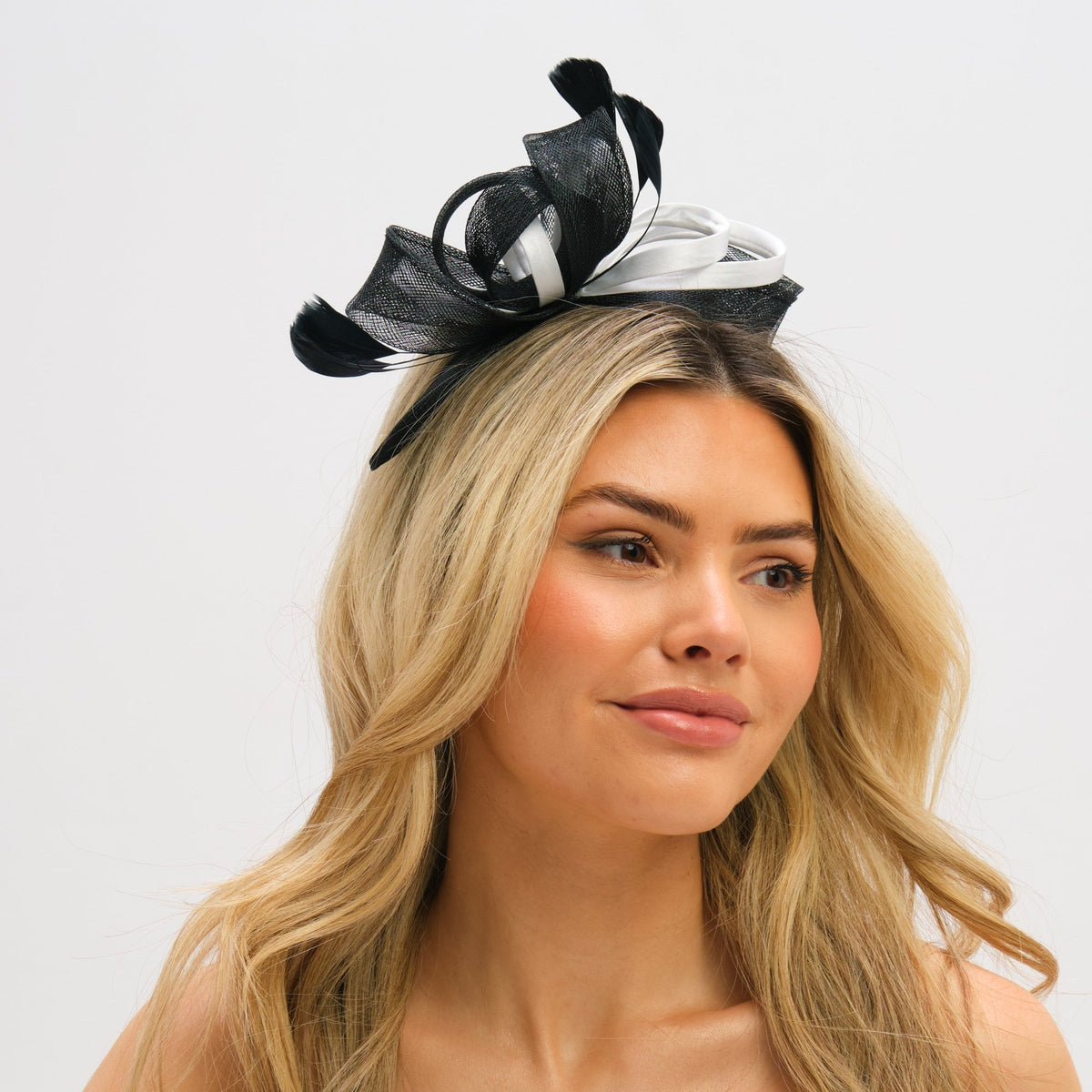 Jon Richard Medium Mono Fascinator Headband