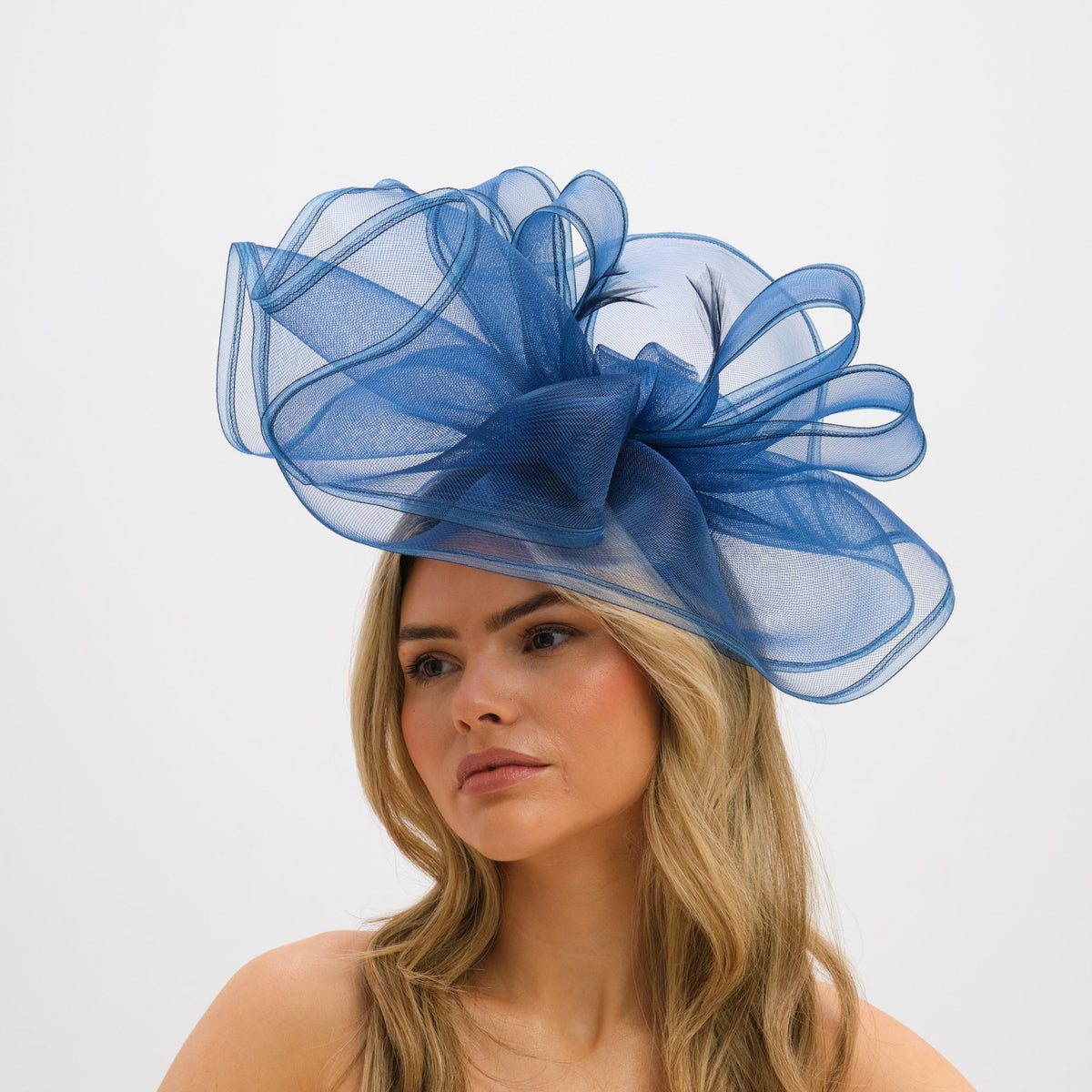 Jon Richard Navy Large Hat Fascinator