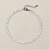 Jon Richard Rhodium Plated and Cubic Zirconia Round Tennis Bracelet