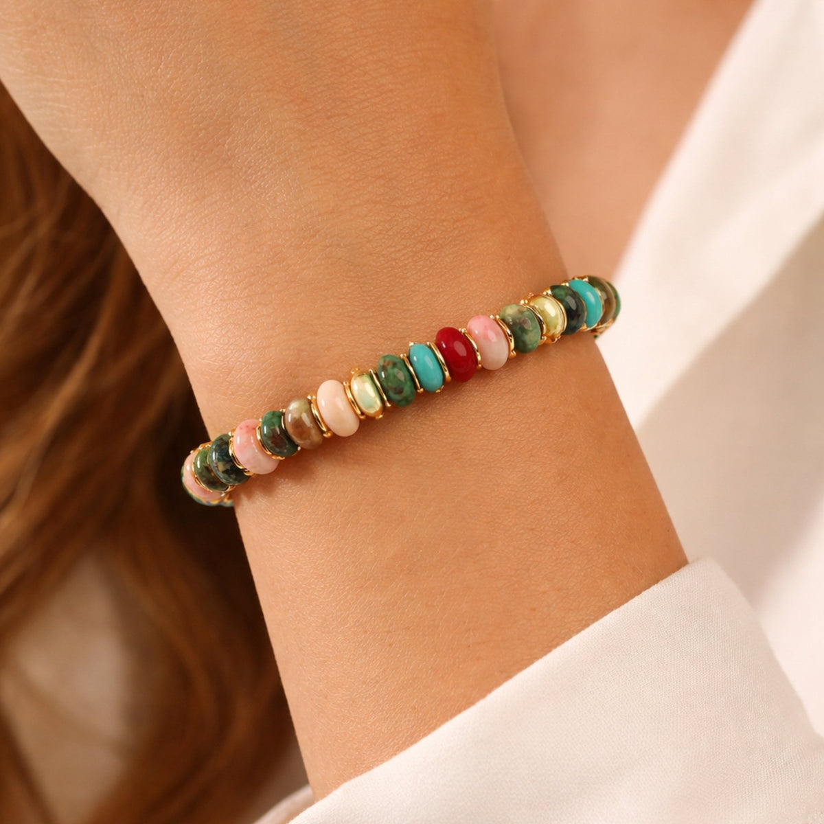 Jon Richard Multi Coloured Beaded Bracelet