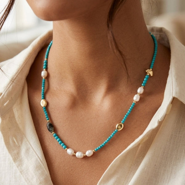Jon Richard Turquoise Beaded Necklace