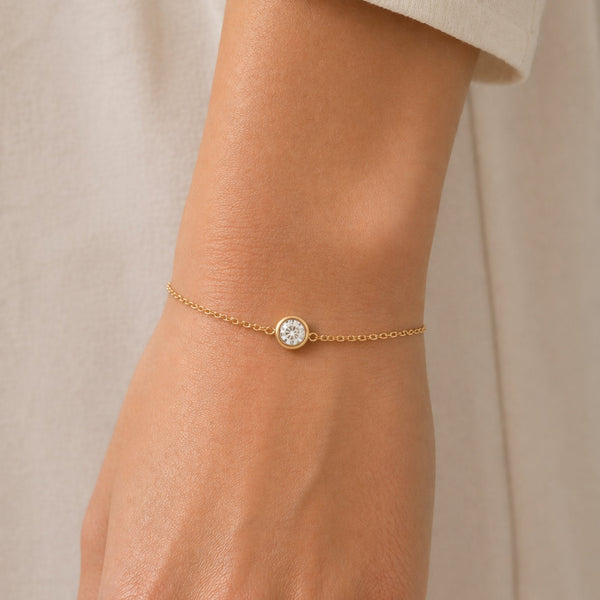Jon Richard Gold Plated Waterproof Bezel Bracelet