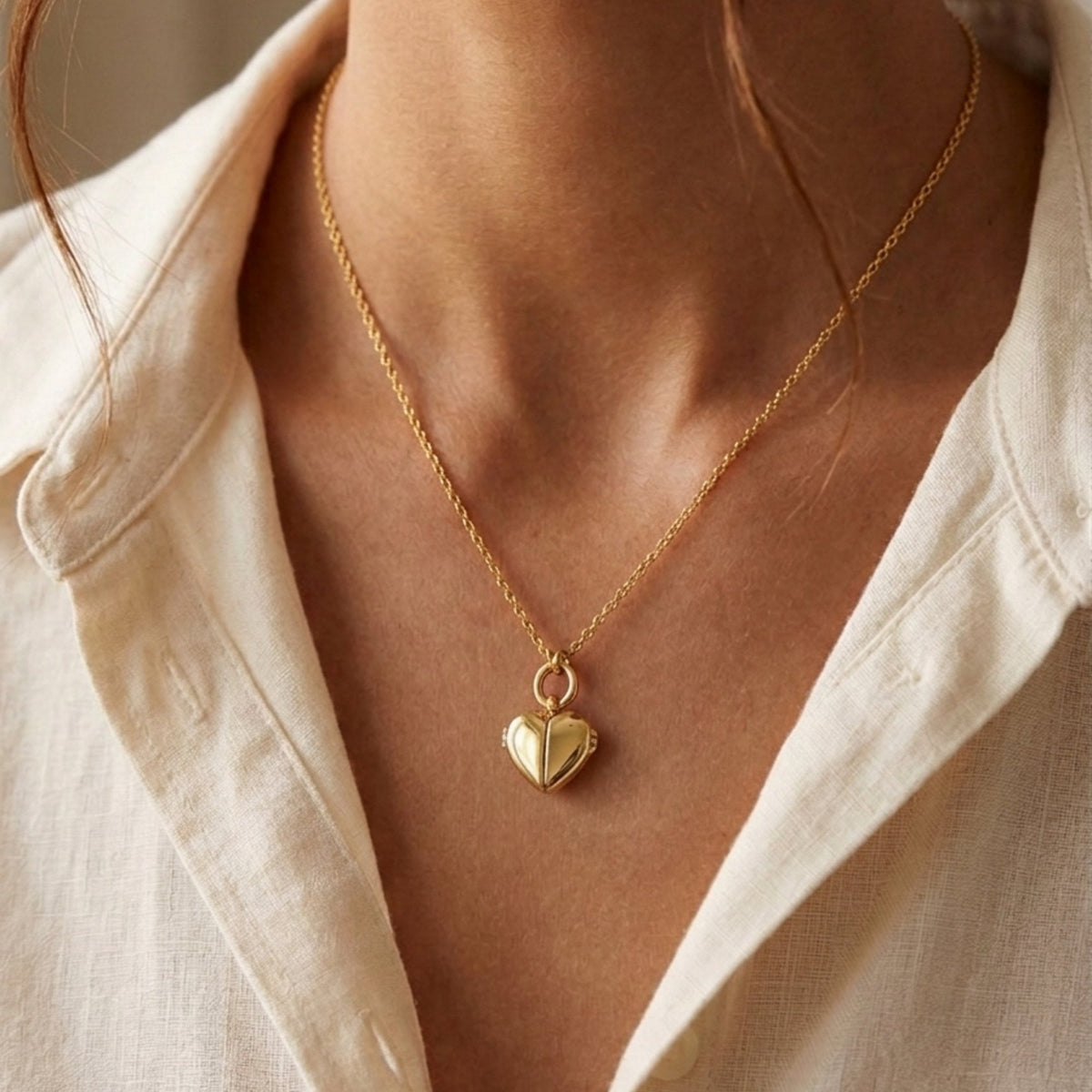 Jon Richard Gold Plated Heart Locket Pendant