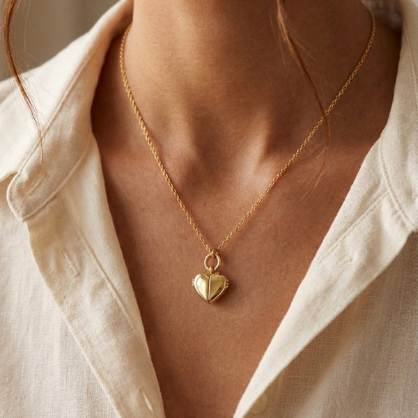 Jon Richard Gold Plated Heart Locket Pendant